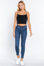 Load image into Gallery viewer, Elastic Strap Two Ply Dty Brushed Knit Cami Top
