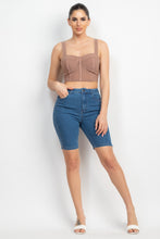 Load image into Gallery viewer, Contrasting Mesh Padded Tank Top
