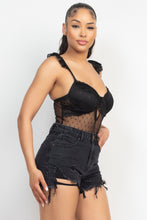 Load image into Gallery viewer, Sweetheart Cut-out Cami Ruffled Bodysuit
