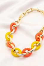 Load image into Gallery viewer, Smooth Texture Oval Link Necklace

