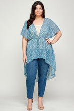 Load image into Gallery viewer, Plus Size, Ditsy Floral Print Cardigan
