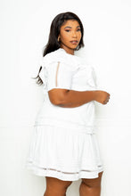 Load image into Gallery viewer, Crochet Ruffle Tiered Mini Dress
