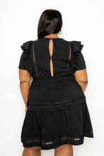 Load image into Gallery viewer, Crochet Ruffle Tiered Mini Dress
