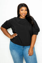 Load image into Gallery viewer, Ruched Puff Sleeve Blouse Top
