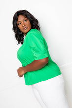 Load image into Gallery viewer, Ruched Puff Sleeve Blouse Top
