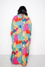 Load image into Gallery viewer, Maxi Batwing Tunic Dress With Tie Back
