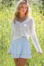 Load image into Gallery viewer, Boho Textured Knit Long Sleeve Cardigan Top
