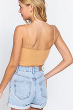 Load image into Gallery viewer, Zippered Cross Rib Knit Crop Cami
