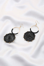 Load image into Gallery viewer, Double Circle Thread Beaded Earring

