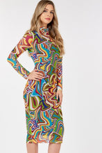 Load image into Gallery viewer, Long Sleeve Bodycon With Letter Print

