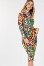 Load image into Gallery viewer, Long Sleeve Bodycon With Letter Print

