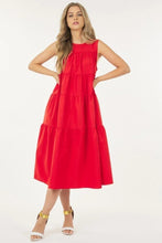 Load image into Gallery viewer, Sleeveless Basic Stretch Poplin Dress With Layers
