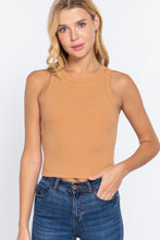 Load image into Gallery viewer, Halter Neck Rib Crop Tank Top
