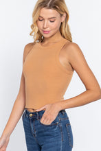 Load image into Gallery viewer, Halter Neck Rib Crop Tank Top
