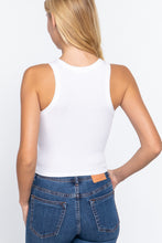 Load image into Gallery viewer, Halter Neck Rib Crop Tank Top
