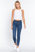 Load image into Gallery viewer, Halter Neck Rib Crop Tank Top
