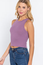 Load image into Gallery viewer, Halter Neck Rib Crop Tank Top
