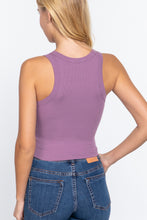 Load image into Gallery viewer, Halter Neck Rib Crop Tank Top

