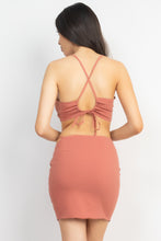 Load image into Gallery viewer, Asymmetrical Cross Back Top &amp; Skirts Set
