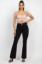 Load image into Gallery viewer, Frayed Bell Bottom Colored Denim Jeans
