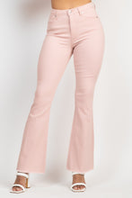 Load image into Gallery viewer, Frayed Bell Bottom Colored Denim Jeans
