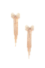 Load image into Gallery viewer, Bow Rhinestone Dangle Earring
