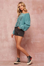 Load image into Gallery viewer, A Garment Dyed French Terry Graphic Sweatshirt
