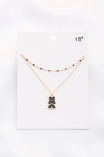 Load image into Gallery viewer, 2lyd Teddy Bear Pendant Necklace With Color
