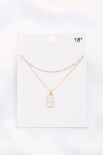 Load image into Gallery viewer, 2lyd Teddy Bear Pendant Necklace With Color
