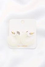 Load image into Gallery viewer, Color Acrylic Pipe Hoop Earring
