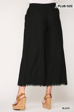 Load image into Gallery viewer, Frayed Wide Leg Pants With Pockets
