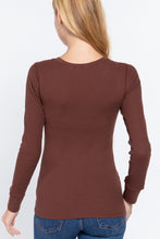 Load image into Gallery viewer, Long Slv V-neck Thermal Top

