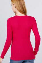 Load image into Gallery viewer, Long Slv V-neck Thermal Top
