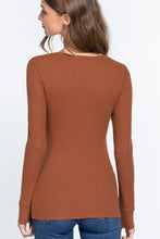 Load image into Gallery viewer, Long Slv V-neck Thermal Top
