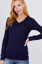 Load image into Gallery viewer, Long Slv V-neck Thermal Top

