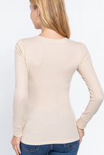 Load image into Gallery viewer, Long Slv V-neck Thermal Top
