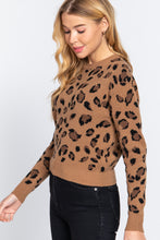 Load image into Gallery viewer, Long Slv Print Jacquard Sweater
