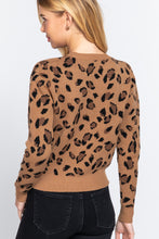 Load image into Gallery viewer, Long Slv Print Jacquard Sweater
