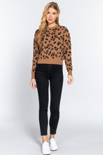Load image into Gallery viewer, Long Slv Print Jacquard Sweater
