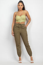 Load image into Gallery viewer, Solid High-rise Pocketed Jogger Pants
