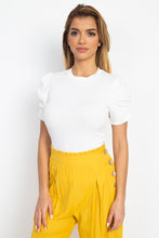 Load image into Gallery viewer, Short Ruching Sleeve Top
