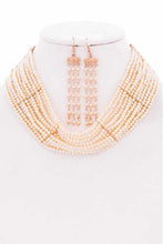 Load image into Gallery viewer, Pearl Choker And Earrings Set
