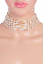 Load image into Gallery viewer, Pearl Choker And Earrings Set
