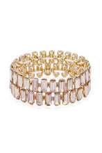 Load image into Gallery viewer, Rectangle Rhinestone Stretch Bracelet
