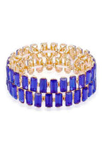 Load image into Gallery viewer, Rectangle Rhinestone Stretch Bracelet
