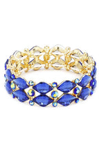 Load image into Gallery viewer, Crystal Color Stone Stretch Bracelet
