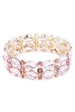 Load image into Gallery viewer, Crystal Color Stone Stretch Bracelet
