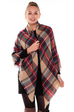 Load image into Gallery viewer, Oversized Plaid Square1 Scarf
