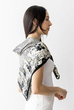 Load image into Gallery viewer, Floral Border Print Silky Square Scarf
