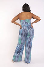 Load image into Gallery viewer, Printed Tube Jumpsuit With Self Belt
